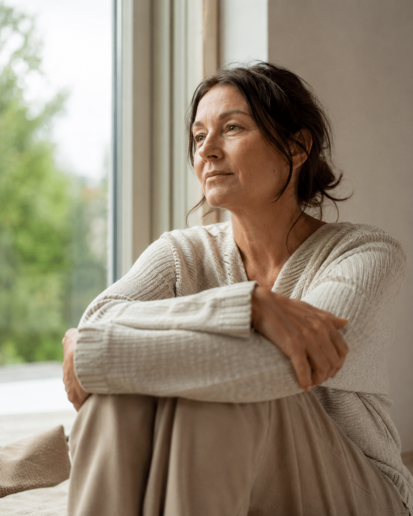 Resilienz im Alltag – ruhiger Moment am Fenster
